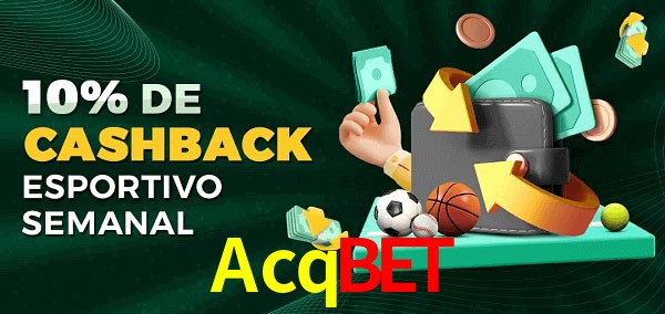 10% de bônus de cashback na Acqbet